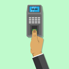 Finger touch for scanner