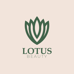 A logo for a beauty brand called lotus beauty