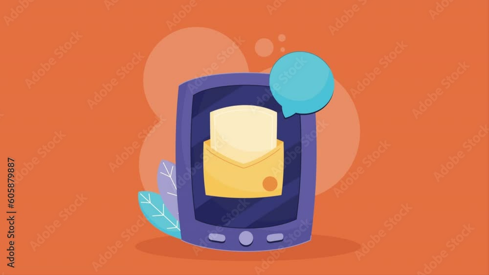 Poster tablet device with envelope animation