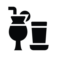 drink glyph icon illustration vector graphic