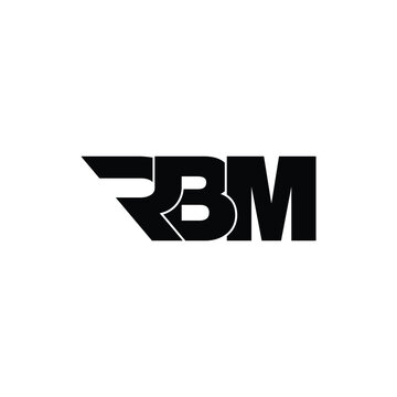 RBM letter monogram logo design vector