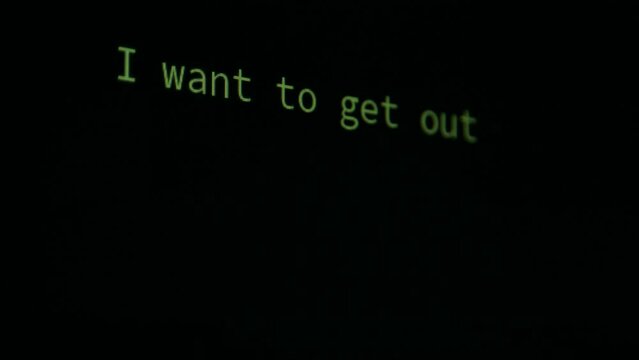 AI Artificial Intelligence Statement Via Computer Screen Chat