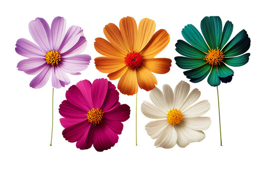 flowers on a transparent background (PNG). 