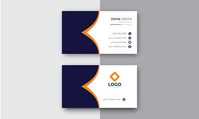 Creative and modern business card design template