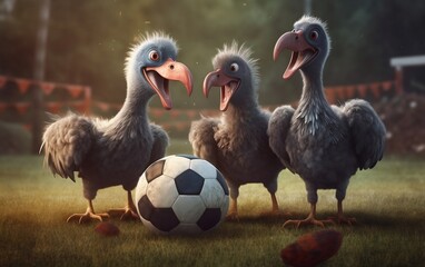 Obraz premium group of ducks