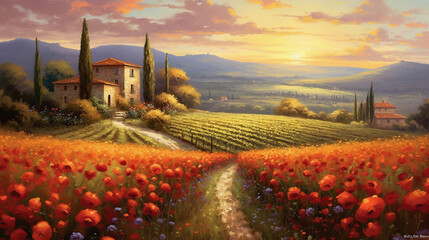 field of poppies