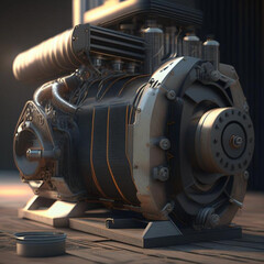 electric current generator. Electric motor.