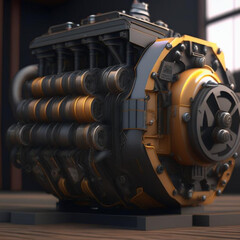 electric current generator. Electric motor.