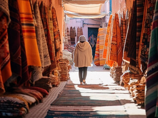 people walking in the street