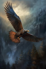 eagle in flight