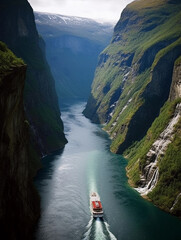 river in the mountains