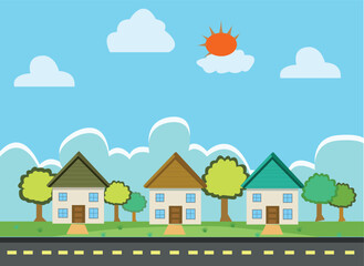 Modern Home Vector Illustration  Cozy House Icon Set  Vector Illustration of a Dream House  Illustrated Home Icons