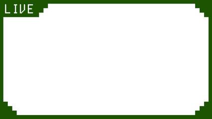 ドット絵風のライブ配信フレーム