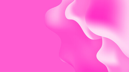Abstract pink liquid waves futuristic background. Glowing retro wavy vector design