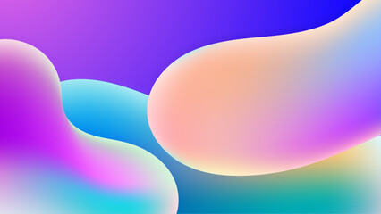 Modern layout design template with 3d dynamic liquid gradient shapes. Abstract covers or horizontal posters in modern minimal style for corporate identity, branding, social media advertising, promo.