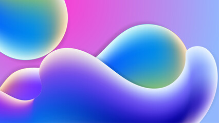 Modern layout design template with 3d dynamic liquid gradient shapes. Abstract covers or horizontal posters in modern minimal style for corporate identity, branding, social media advertising, promo.