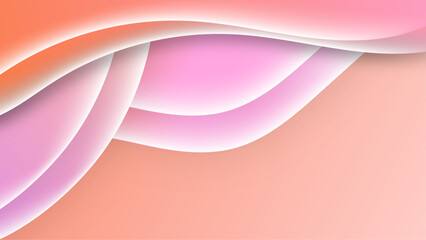 Smooth waves abstract banner design. Elegant wavy vector background