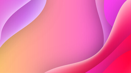 Smooth waves abstract banner design. Elegant wavy vector background