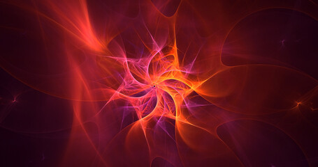 3D rendering abstract technology fractal background