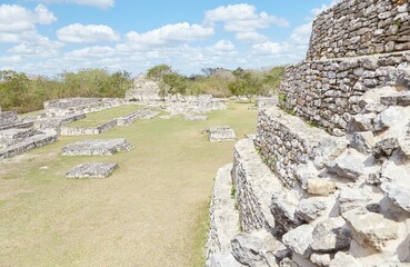 Mayapan, the last of the great Mayan cities, was built as a smaller copy of nearby Chichen Itza,...