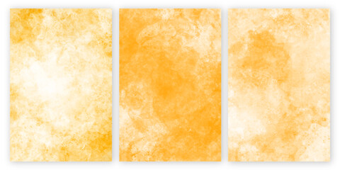 yellow and white set of watercolor paint stains vector background. Set of white and yellow vector watercolor backgrounds. watercolor texture set. 