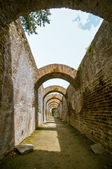 Obraz premium Baths of Baia archaeological site in Campania, Italy
