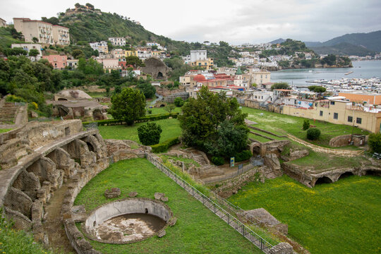 Bath of Baia archaeological site in Campania