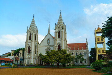 Roman Catholic church in Negombo, in Sri Lanka, Asia