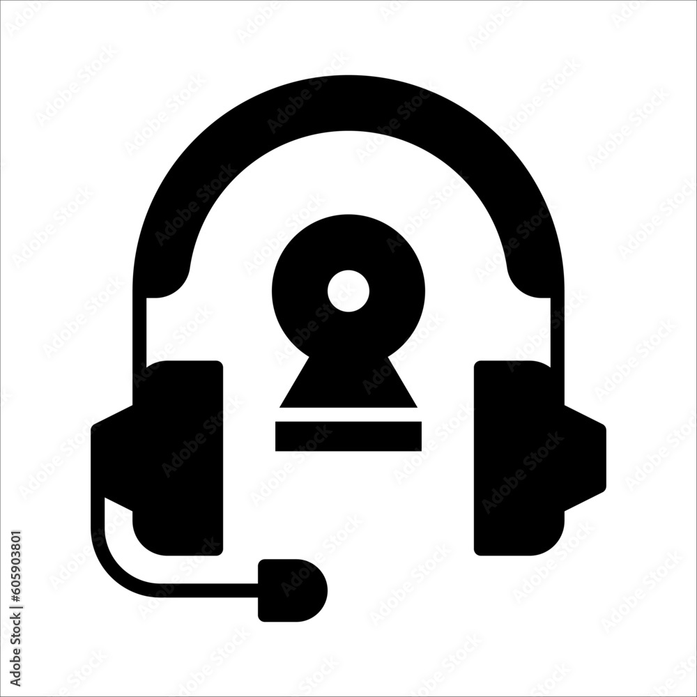 Aufkleber solid vector icon for webinar which can be used various design projects.