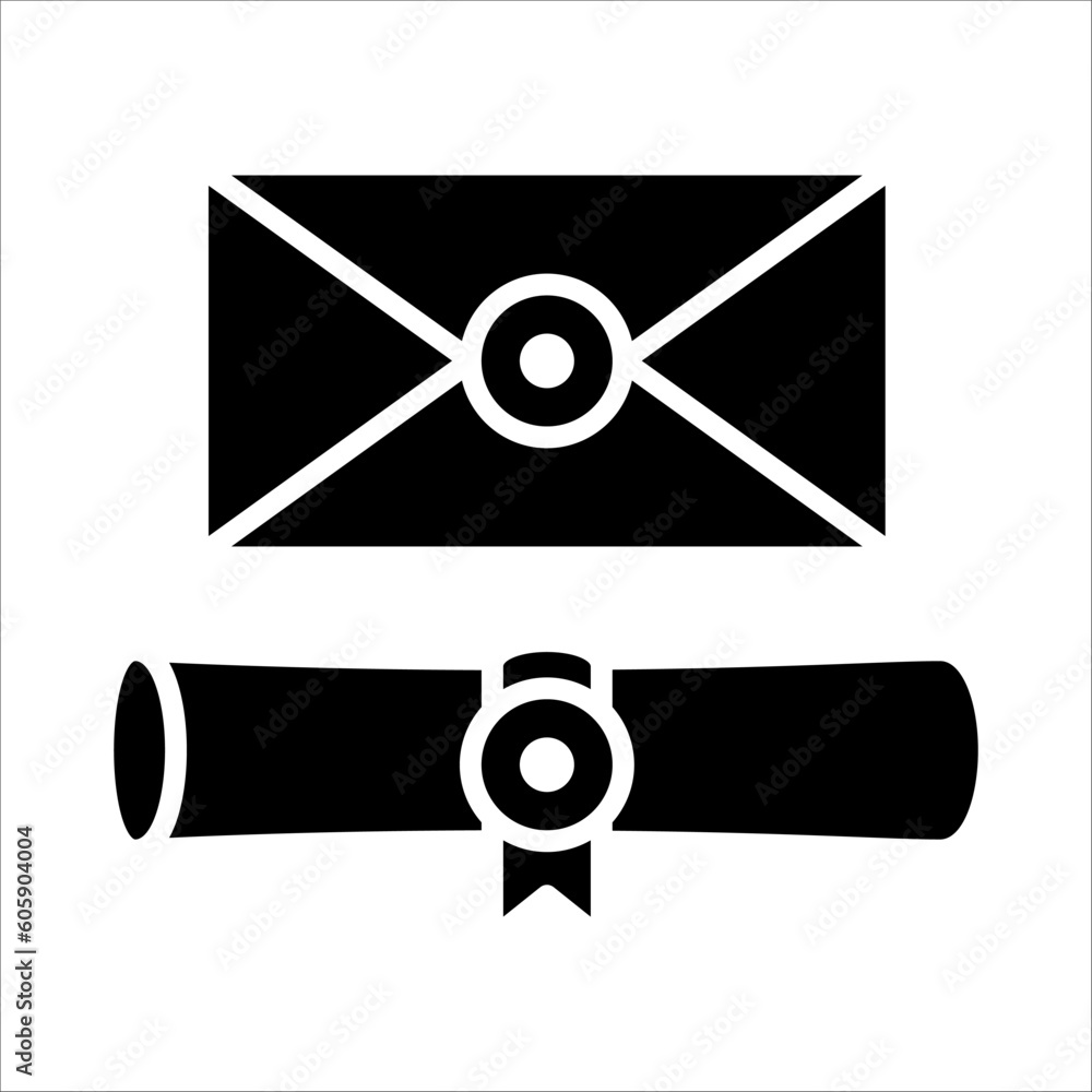 Aufkleber solid vector icon for agreement which can be used various design projects.