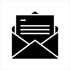 Solid vector icon for mailing which can be used various design projects.