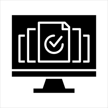 Solid vector icon for proof which can be used various design projects.
