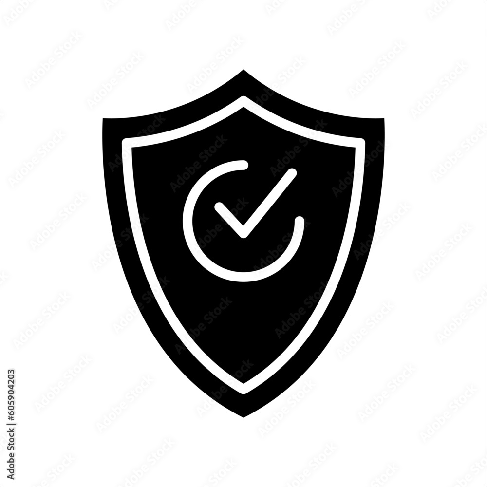 Aufkleber solid vector icon for protection which can be used various design projects.
