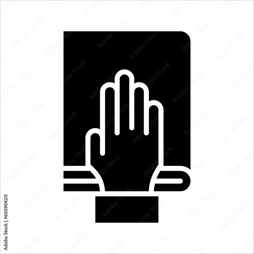Poster solid vector icon for oath which can be used various design projects.