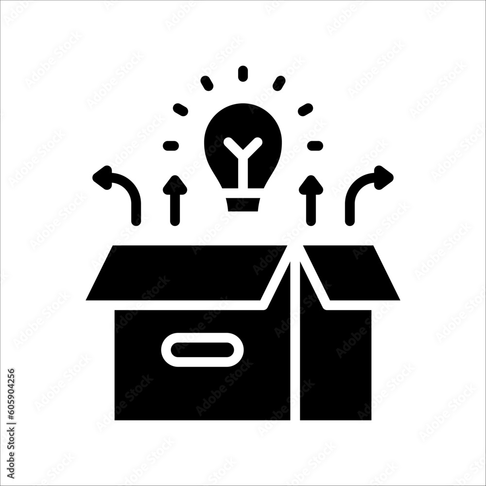 Poster solid vector icon for startup which can be used various design projects.
