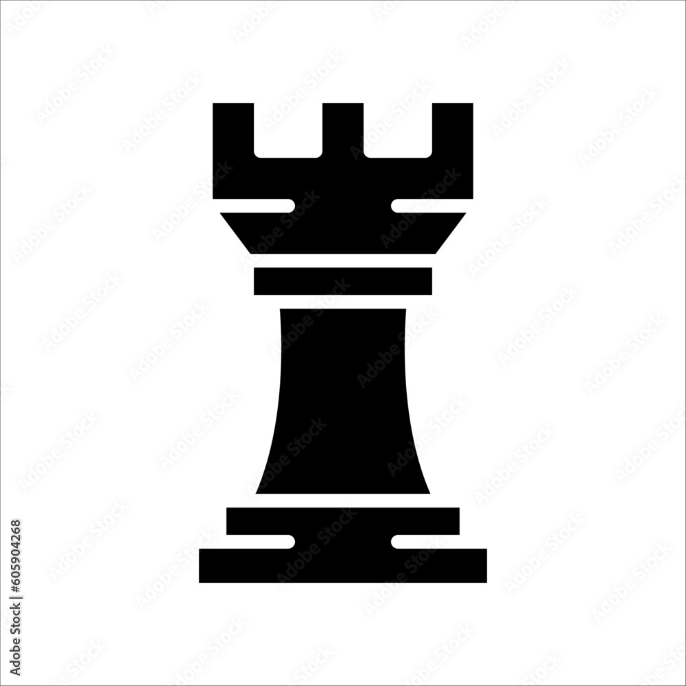 Poster solid vector icon for chess which can be used various design projects.