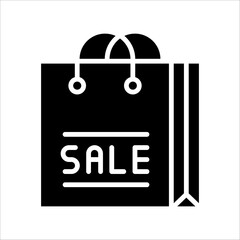 Solid vector icon for shopping which can be used various design projects.