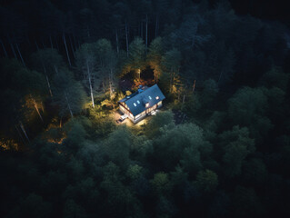 Nature's Embrace: Tiny House Nestled in a Lush Forest