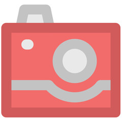 A camera gadget bold line icon