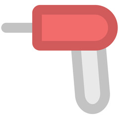 Icon of drill machine bold line design 