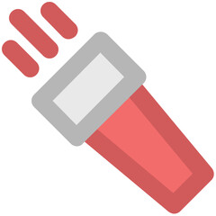 Download premium bold line icon of torch 
