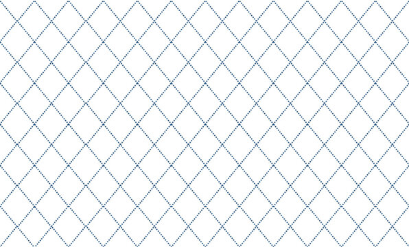 gray blue dot line abstract geometric seamless pattern in oriental style. minimal vector background. Simple graphic ornament. texture with diamonds, mesh, grid, lattice, net. Repeat design
