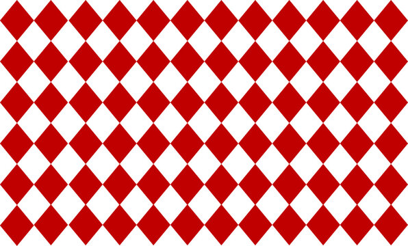 seamless geometric pattern with triangles, red diamond checkerboard repeat pattern, replete image, design for fabric printing
