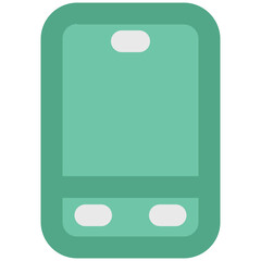 An icon of media player bold line design 