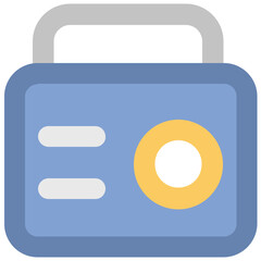 Fototapeta premium Check out bold line icon of radio