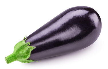 Aubergine isolated on white