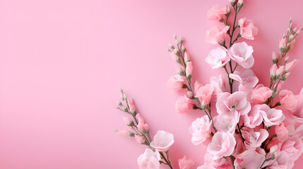 pink pastel with flower 4k wallpaper 