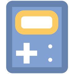 Electronic resistor bold vector icon design 