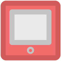 Bold line icon of a tablet 