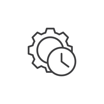 Efficiency and effectiveness line icon